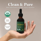 Global Healing Organic Vitamin D3 5000 IU Supplement - Vegan Vitamin D Supplements for Immune Health & Strong Bones Support - Pure D3 Vitamin 5000 IU Ingredients, Vit D3 - 2 Fl Oz