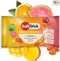 SaltStick Energy Gummies with Electrolytes, Orange Mango Guava Flavor, Easy to Chew Electrolyte Gummy, 10 Packs, 80 Gummies