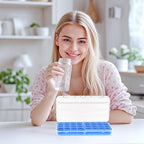 Zoksi Monthly Pill Organizer 1 Times a Day, 30 Day Pill Box Organizer,One Month Pill Case for Travel, 31 Day Daily Medcine Container for Vitamins, Supplement & Medication