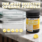 ElevateLife NSF Certified Creatine Monohydrate Gummies 5000mg for Men & Women, Chewables Creatine Monohydrate for Muscle Strength, Muscle Builder, Energy Boost, Pre-Workout Supplement-90 Pineapple