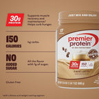 Premier Protein Powder, Café Latte, 30g Protein, 95mg Caffeine for Energy, No Added Sugar, 100% Whey Protein, Keto Friendly, Soy & Gluten Free, 23.9 oz (17 Servings)