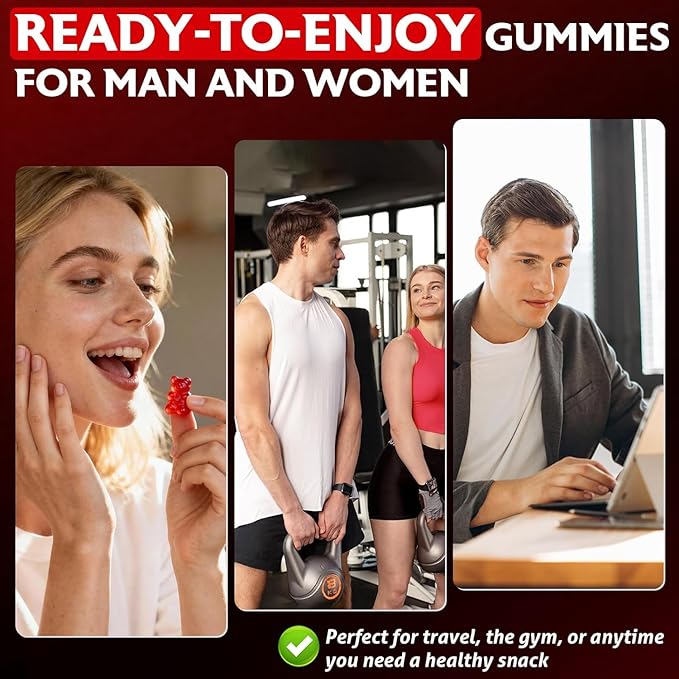Creatine Monohydrate Gummies for Women & Men, Creatine with Taurine & B6, Chewable Creatina Pre Workout Gummies for Max Strength & Muscle Growth, Energy, Endurance, Creatine for Men & Women - 2 Packs