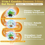 Candida Cleanse & Parasite Cleanse Detox | Black Pepper-Boosted Triple-Targeting Formula with Caprylic Acid, Oregano, Black Walnut | Gut Health, Immune Support 2 Fl Oz (Pack of 2)
