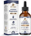 11-in-1 Liposomal Respiratory Relief Drops - Mullein Drops for Lungs with Elderberry, Licorice Root - Support Lung Cleanse and Mucus Relief - Suitable for Kids and Adults (1 Pack)