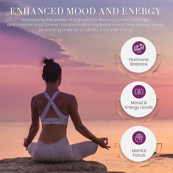 Menopause Supplements for Women - Female Hormone Balance & Immune Support - Mood Swings & Restful Sleep - Valerian Root & Saw Palmetto - Black Cohosh for Menopause Hot Flashes Relief - 60 Capsules