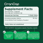 Cranberry Pills for Urinary Tract Health - 90 Count, 36mg of Potent PACs - Cranberry Extract Helps Cleanse & Protect The Urinary Tract from A UTI - Non-GMO, Vegan and Gluten-Free