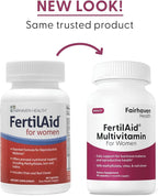 Fairhaven Health FertilAid for Women | Prenatal Vitamin Fertility Supplements for Women | Conception for Her with Vitex and Folate | Support Cycle Regularity and Ovulation* | 180 Capsules