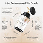 Perimenopause Supplements Women - Complete 11-in-1 Hormonal Balance for Women - Multi-Symptom Relief - Supports Mood, Night Sweats, & Hot Flash Relief - Premenopausal Supplements for Women - 60 Count