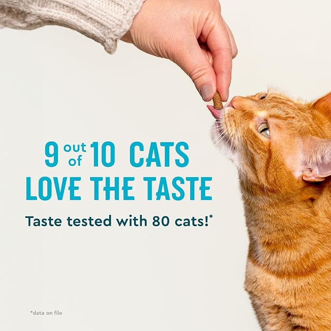VetIQ Cat Calming Treats with Melatonin for Stress Relief, Organic Ashwagandha, and GABA Chicken Flavored Cat Calming Chews, 3.7oz