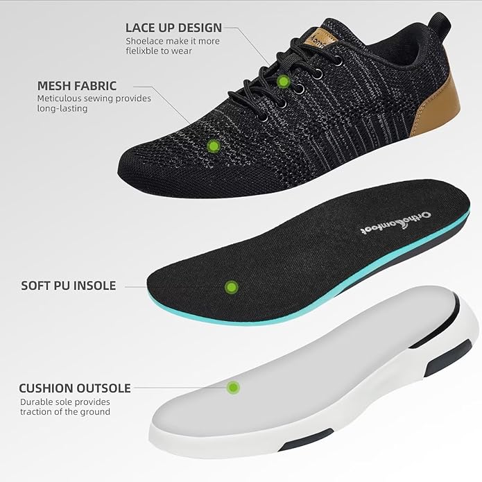 OrthoComfoot Women's Arch Support Orthopedic Sneakers