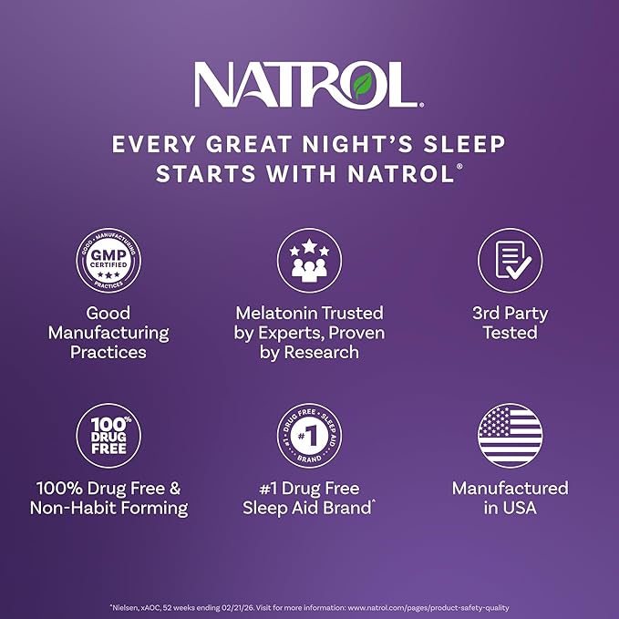 Natrol Kids Melatonin Gummies 1mg, Children's Melatonin for Restful Sleep, 140 Raspberry-Flavored Sleep Gummies, 140 Day Supply
