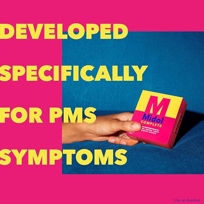 Midol Complete Gelcaps 24ct: Midol Complete Menstrual Pain Relief Gelcaps with Acetaminophen for Menstrual Symptom, PMS Relief, and Period Cramp Relief - 24 Count (Packaging May Vary)