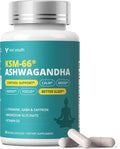 Cortisol Supplement with KSM-66® Ashwagandha & L-Theanine - Advanced Formula with GABA, Saffron, Magnesium Glycinate & Vitamin D3 for Calm Focus, Mood Balance & Restful Sleep - 60 Capsules