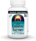 Source Naturals Essential Enzymes 500mg Bio-Aligned Multiple Enzyme Supplement Herbal Defense for Digestion, Gas, Constipation & Bloating Relief - Supports Immune System* - 120 Vegetarian Capsules