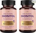 Premium Inositol Supplement Bundle - Myo-Inositol & D-Chiro Inositol Supplement for Women 4100mg (40:1 Ratio) – 9-in-1 Hormonal & Metabolic Support with Folate, Vitamin B6, B12, D3, Zinc & Chromium