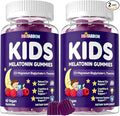 Melatonin Gummies Kids 1mg: Extra Strength Chewable Kids Melatonin Gummy Plus Magnesium Chamomile Lavender Elderberry L-Theanine D3 B6 - Natural Rest Cycles for Children Ages 4+(120Count)