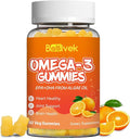 Omega-3 Gummies Vegan 1200mg, EPA and DHA Omega-3 Fatty Acids with Folate, Vitamin A, Vitamins C & E, High Potency Omega 3 Supplements for Immune Support, 60 Count