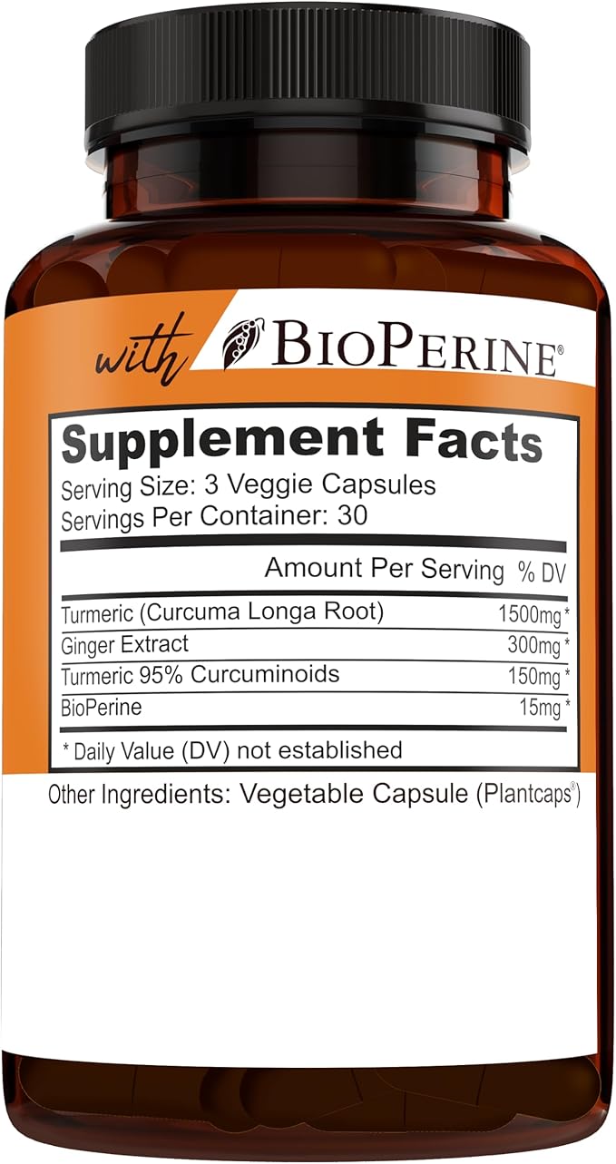 NEW AGE Turmeric Curcumin Capsules - Standardized Curcuminoids - Non-GMO, Gluten Free -270 Count (Pack of 3)