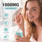 Liposomal Bovine Lactoferrin 1000 mg - for Iron Absorption & Immune Function Lactoferrin Supplements for Adults, 60 Softgels (2 Bottle)