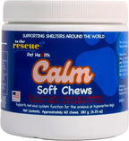 To The Rescue Dog Calming Supplement - Supports Nervous System Function of The Anxious and Hyperactive Dogs - Calming to Help with Separation, Stress, Thunderstorms and Motion Sickness - 60 Chews