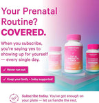 Pink Stork Choline - 550 mg Choline Bitartrate from VitaCholine for Pregnant + Postpartum Moms - Prenatal Vitamin for Fetal Cognitive Health + Breast Milk Quality - 1 Capsule Daily, 30 Count