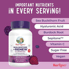 MaryRuth's Skin Restore + Renew Gummies With Hyaluronic Acid | Skin Hydration | Clinically Shown in Women to Reduce Fine Wrinkles & Improve Skin Firmness | Vegan Collagen Production | 60 Gummies