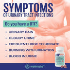 WELMATE Urinary Pain UTI Relief Maximum Strength (Phenazopyridine HCL) - Improve Urinary Tract Health & Bladder Control, Urgency, & Discomfort | Over-The-Counter Medication for Men & Women (72 Pills)