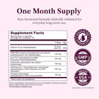 Bone & Joint Health for Women | Hyaluronic Acid, Soy Isoflavones, Resveratrol & Vitamin D3 for Flexibility, Mobility & Bone Strength Support | Menopause Joint & Bone Wellness, 60 Capsules