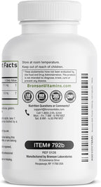 Bronson Milk Thistle Silymarin Marianum & Dandelion Extract Liver Health Support, Antioxidant Support, Detox, 120 Capsules