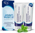 Dr. T Glucosamine Chondroitin Cream - Premium Formula with MSM and Collagen for Joint and Muscle Discomfort - Maintains Joint Strength, Flexibility & Muscle Mobility - 4.23 oz / 120g (2 Pack)