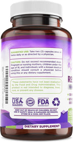 Resveratrol 1600mg - 180 Capsules | Trans-Resveratrol Antioxidant Supplement with Natural Green Tea, Grape Seed Polyphenols & Quercetin, Supports Digestive, Heart Health, Immune System, Brain Function