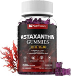 Astaxanthin Gummies, 12mg Per Gummy 24mg Max, Astaxanthin Supplements with Vitamin A/C/D/E, Resveratrol, 14-IN-1 Antioxidants Blend for Women Men, Skin, Eyes, Immune Support, Sugar Free, Vegan, 60 Ct