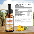 Totaria (2 Packs) Glucosamine Chondroitin MSM Support Joint Health - Chondroitin Sulfate Supplement Turmeric, Quercetin, Bromelain, MSM Oil