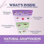 11-in-1 Hormonal Balance, Relief for Menopause Symptoms, Helps Reduce Hot Flashes, Night Sweats, and Mood Swings, Clinically Proven Ingredients, Natural PMS Support, Made in USA, 3rd Party-Tested