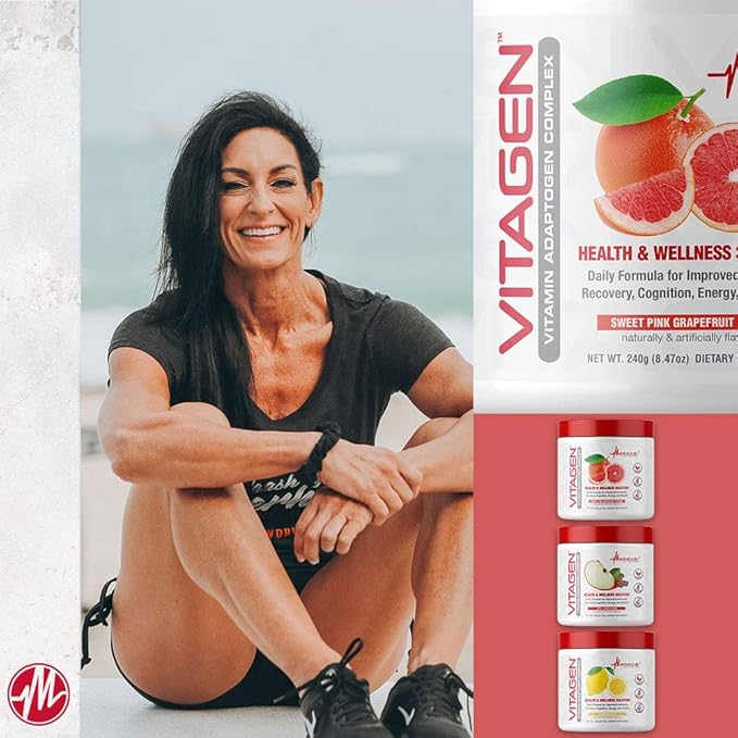 Metabolic Nutrition Vitagen, Vitamin Adaptogen Complex, 240 g, Health & Wellness Solution (Apple Cider)