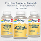 SOLARAY Multi-Vita Mega-Mineral Multivitamin for Women and Men with Vitamin D, Vitamin C, Magnesium, Zinc and More - Energy and Immune System Support - 60-Day Guarantee - 30 Servings, 120 Capsules
