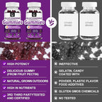 GORNVB Glucosamine Chondroitin Gummies with MSM & Elderberry Extra Strength - Flexibility Support, Antioxidant Immune Support Supplement for Adults, Men & Women - 60 Chondroitin Gummies (2 Pack)