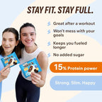 Fitness SHOCK Cookie Cream Protein White Brownie - No Added Sugar, 7.5g Protein, Low Carb Guilt-Free Dessert - 0g Added Sugar, 10g Net Carbs, 5g Fiber, Non-GMO - 10 x 50g