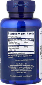 Life Extension Glucosamine Sulfate, 750 mg, Supports Knee Comfort and Joint Health, Gluten-Free, Non-GMO, 60 Capsules