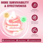 Totaria Probiotics for Women, 120 Billion Women Probiotic, with Akkermansia, Digestive Enzymes & Prebiotics, Cranberry, D-Mannose, for Gut, Vaginal, Urinary, Immune, PH Balance, 120 Vegan Capules