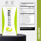 Zantrex SkinnyStix Electric Lime GLP-1 Support Drink Mix, Energy & Metabolic Support Powder, Appetite Control, 30 Single-Serving Packets