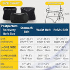 3 in 1 Postpartum Belly Band - Postpartum Belly Support Recovery Wrap, After Birth Brace, Slimming Girdles, Body Shaper Waist Shapewear, Post Surgery Pregnancy Belly Support Band (S/M, Beige)