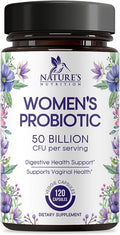 Probiotics for Women - 50 Billion CFU Per Serving - 16 Feminine Health Vag Strains - Prebiotic for Vaginal PH Balance, Urinary UT Health, Women's Probiotic - Shelf Stable - USA Bottled - 120 Capsules