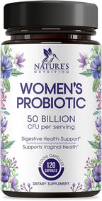 Probiotics for Women - 50 Billion CFU Per Serving - 16 Feminine Health Vag Strains - Prebiotic for Vaginal PH Balance, Urinary UT Health, Women's Probiotic - Shelf Stable - USA Bottled - 120 Capsules