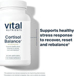 Vital Nutrients Cortisol Balance - Vegan Stress Relief Supplement - Cortisol Manager Supports Energy & Stress Levels - Ashwagandha & Magnesium for Relaxation - Gluten, Dairy, Soy Free - 90 Capsules