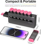 Weekly Pill Organizer 2 Times a Day - Am Pm Pill Box 7 Day, Large Twice Medicine Pill Case for Daily Medication, Vitamins, Fish Oils, Supplements Portable Week Pill Holder Container, Rose Pink