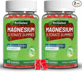 Magnesium Glycinate Gummies 600mg, Magnesium Gummies for Women & Men, with Magnesium L-Threonate 300mg, CoQ10 and Black Pepper, Vegan (120 Count)
