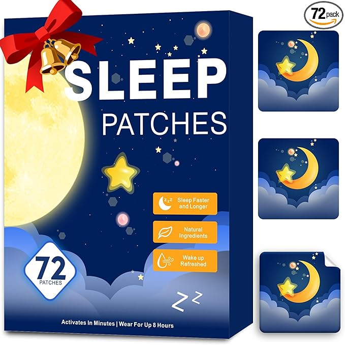 Sleep Patches for Adults Extra Strength, Sleep Patch with Melatonin & Valerian, All-Natural Deep Sleep Support Patches for Women & Men