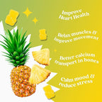 BeLive Magnesium Glycinate Gummies 200 mg - Sugar Free Supplement for Muscle Relaxation, Sleep Support, & Heart Health for Adults & Kids - Pineapple Flavor - 2 Pack, 120 Count