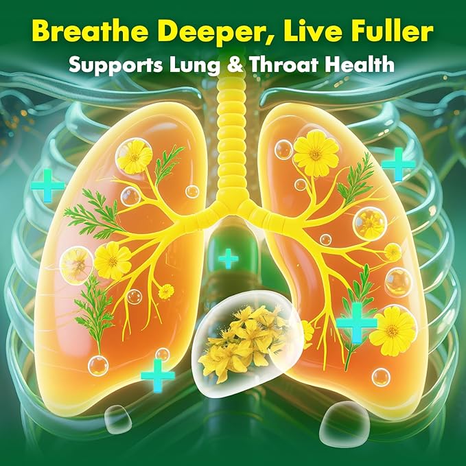 softbear Mullein Gummies for Lungs, 2000mg Mullein Leaf Extract Supplement for Respiratory & Digestive & Immune Support, Organic, Vegan, Sugr-Free, Pieneapple Flavor 60 Count